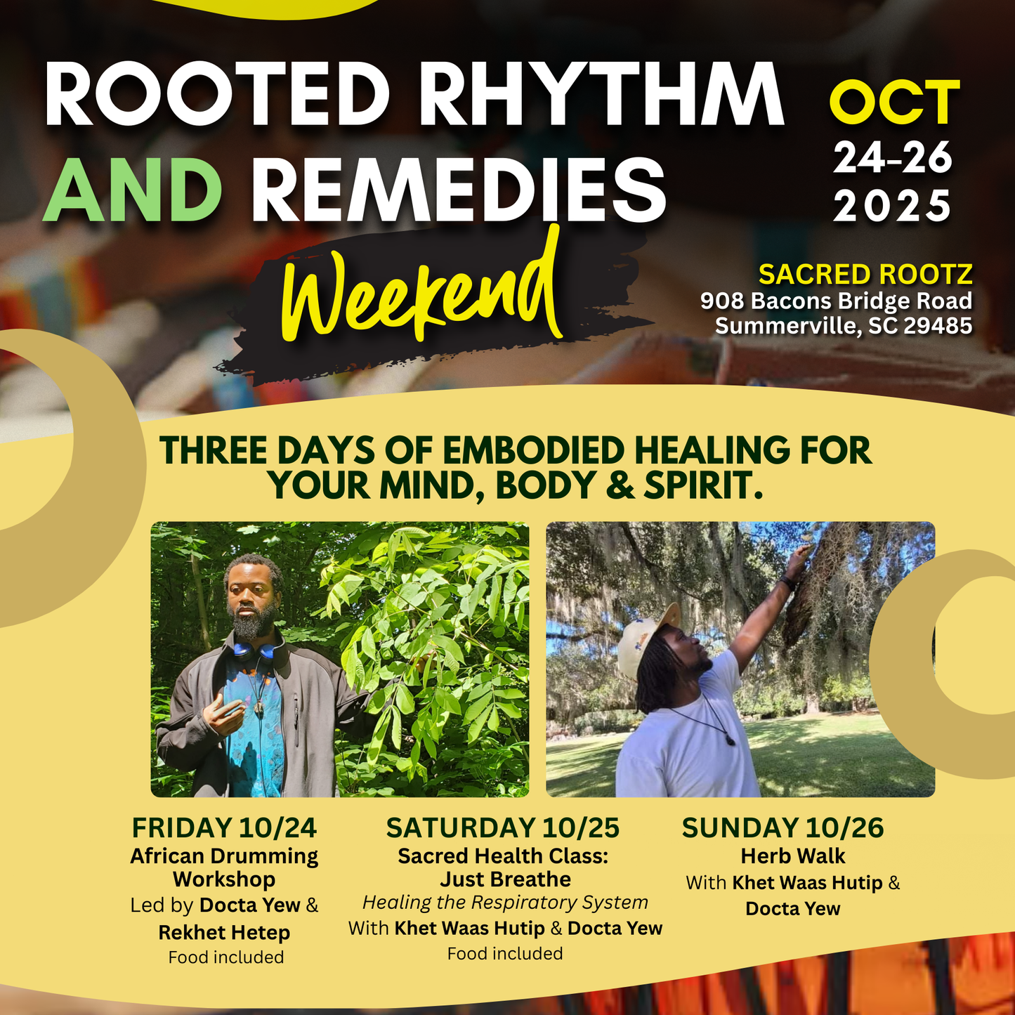 Rooted Rhythm and Remedies Weekend